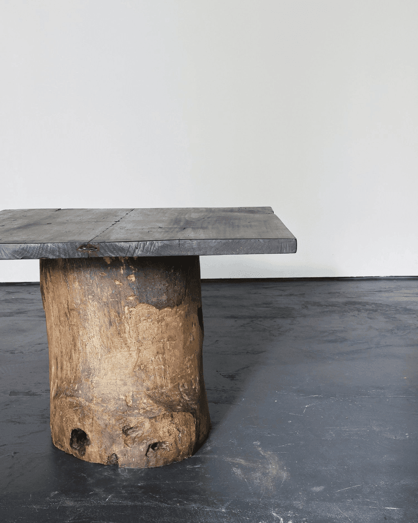 Large Dug Out Japanese Cedar Coffee/Sofa Table (4)