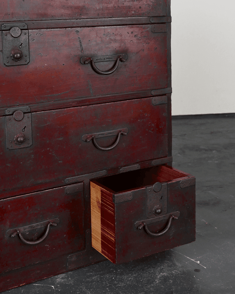 Early Meiji Period Japanese Tansu Cabinet/Chest Of Drawers