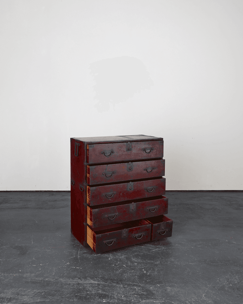 Early Meiji Period Japanese Tansu Cabinet/Chest Of Drawers