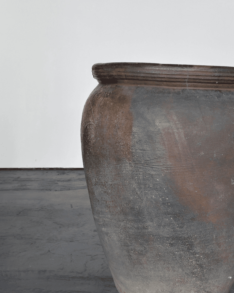 HUGE early 19th C. Japanese Terracotta Vessel