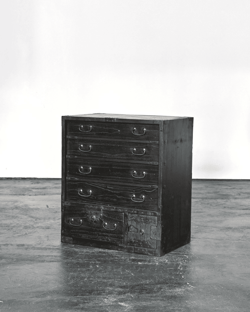 Charred Edo Period Tansu/Chest Of Drawers