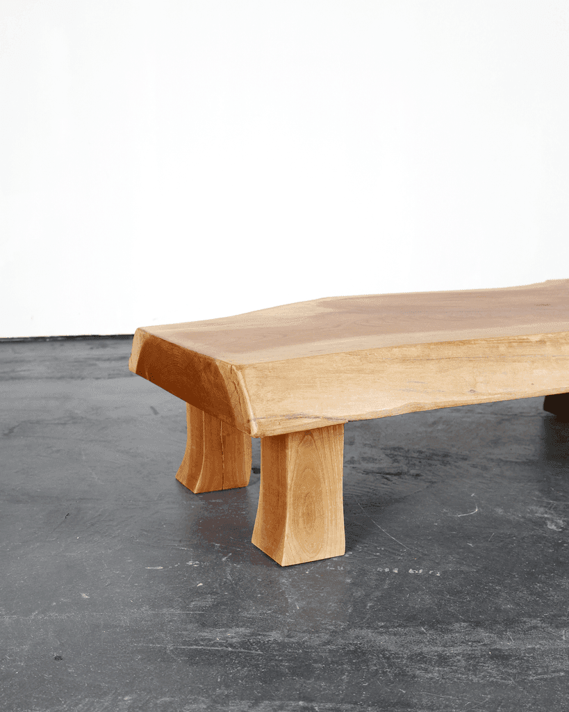 Japanese naturalistic Cedar Coffee Table