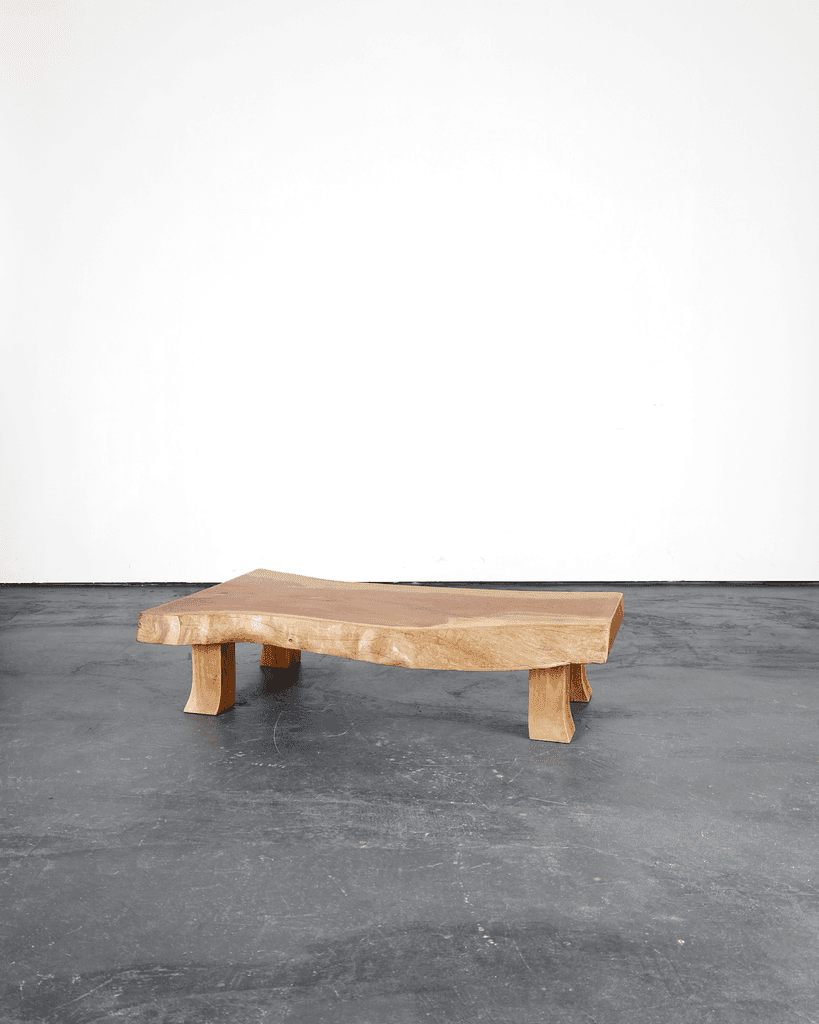 Japanese naturalistic Cedar Coffee Table
