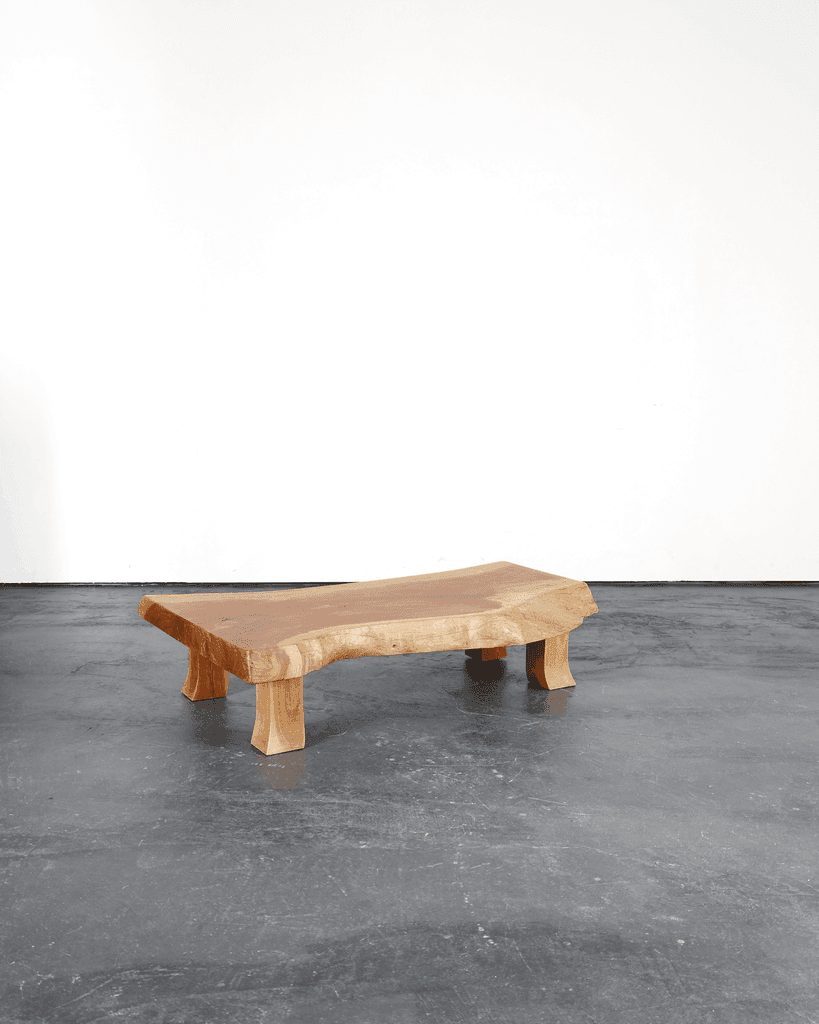 Japanese naturalistic Cedar Coffee Table