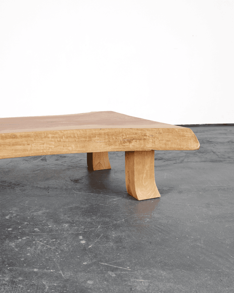 Japanese naturalistic Cedar Coffee Table