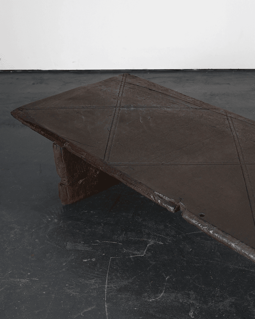 Large Primitive Low Table In 18th C. Portuguese Chestnut