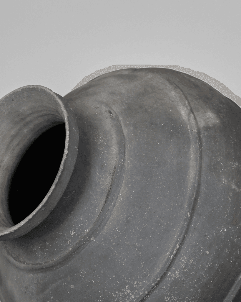 19th C Black Terracotta Portuguese Vessel