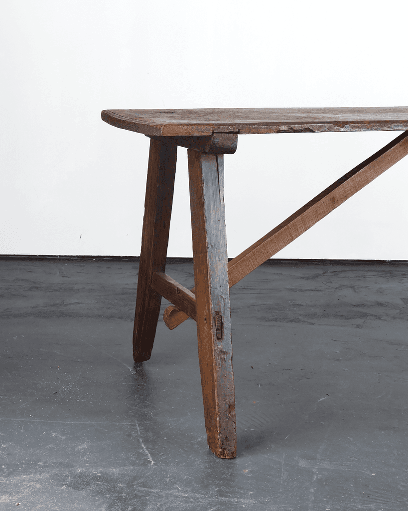 Primitive Early 19Th C. Portuguese Console Table