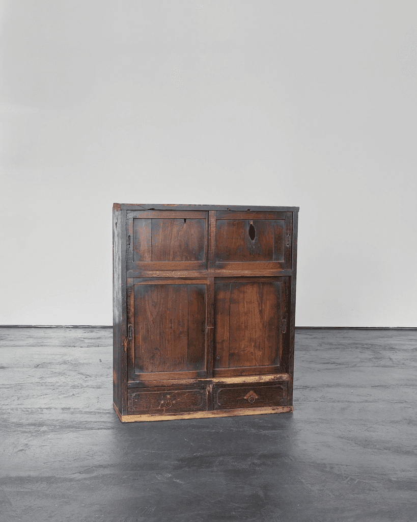 Primitive Late Edo Period Japanese Tansu Cabinet