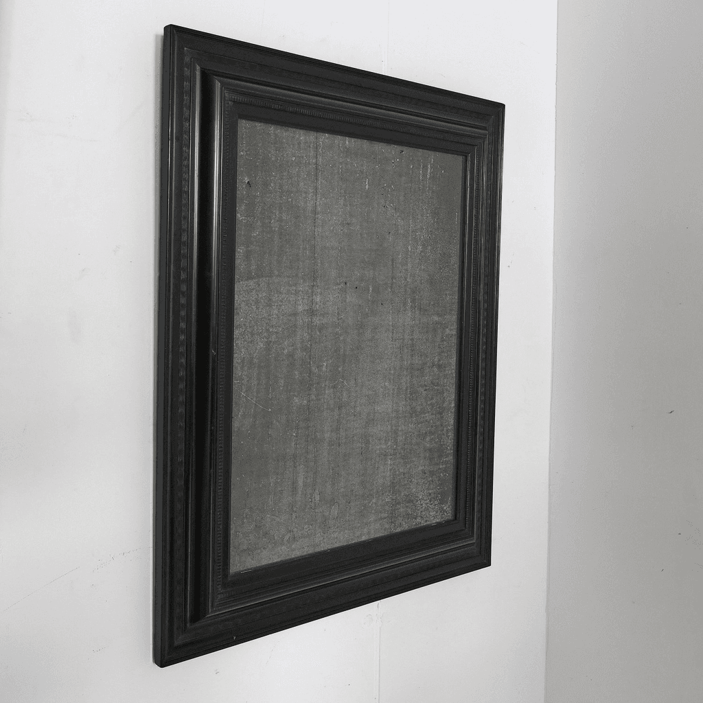 19th C. Ebonised Italian Ripple Mirror