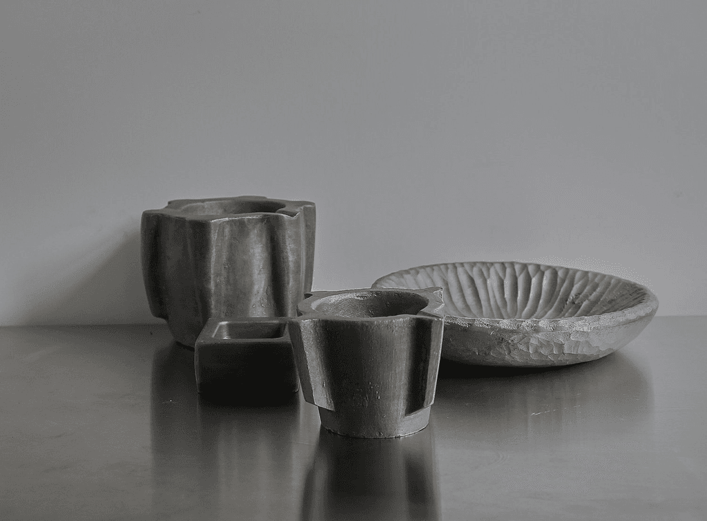 Aluminium Carved Mortar