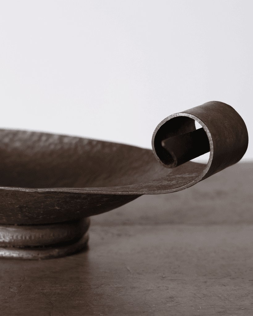C.1930s French Hammered Iron Centrepiece Bowl