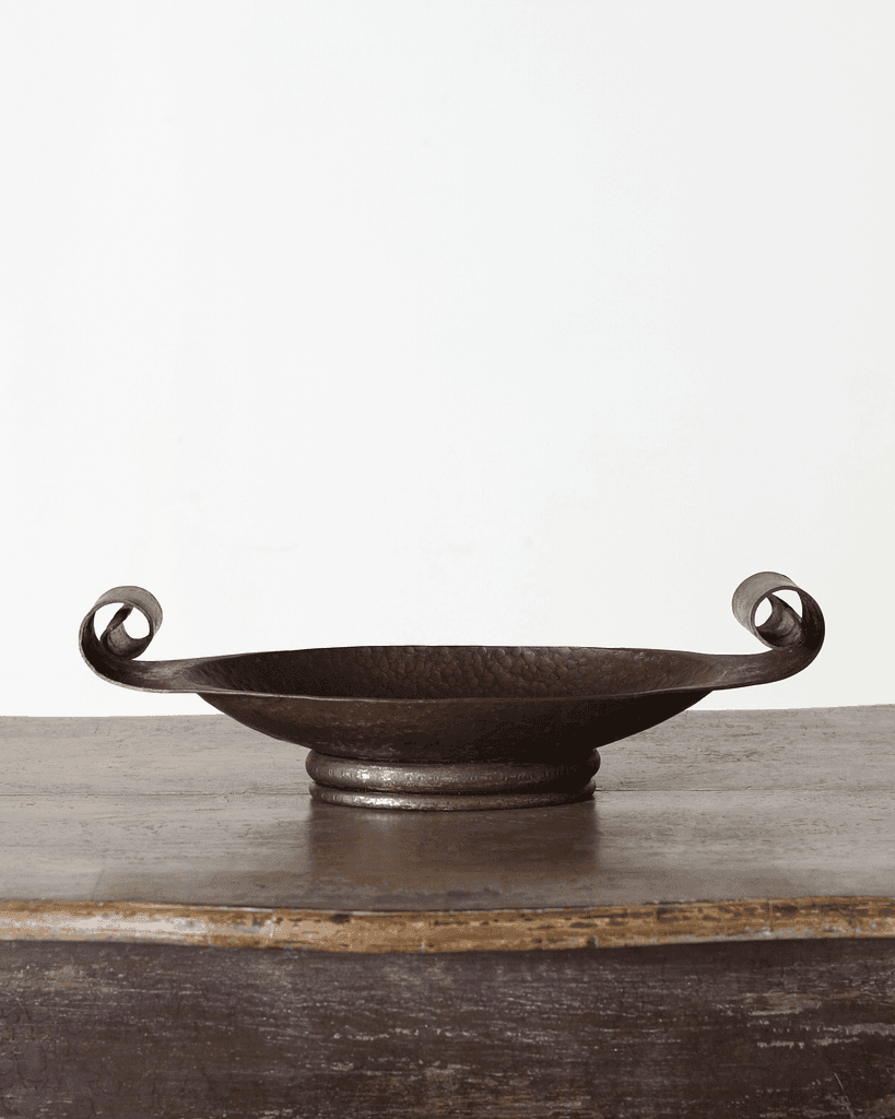 C.1930s French Hammered Iron Centrepiece Bowl