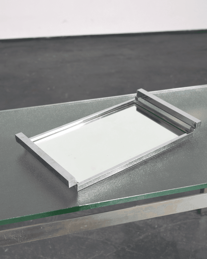 C.1940s Chrome Plated Mirrored Tray