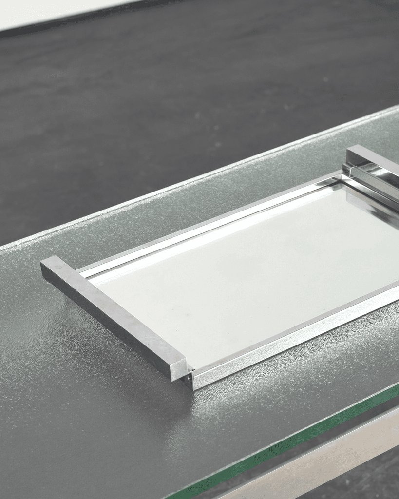 C.1940s Chrome Plated Mirrored Tray