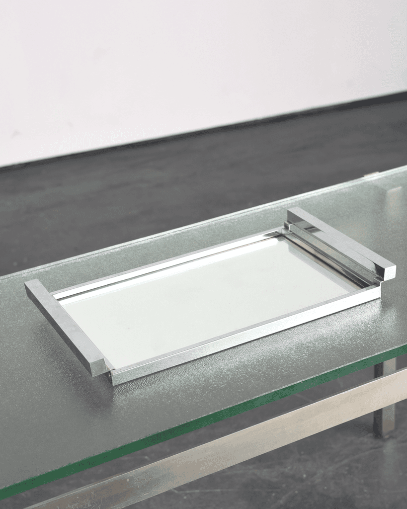 C.1940s Chrome Plated Mirrored Tray