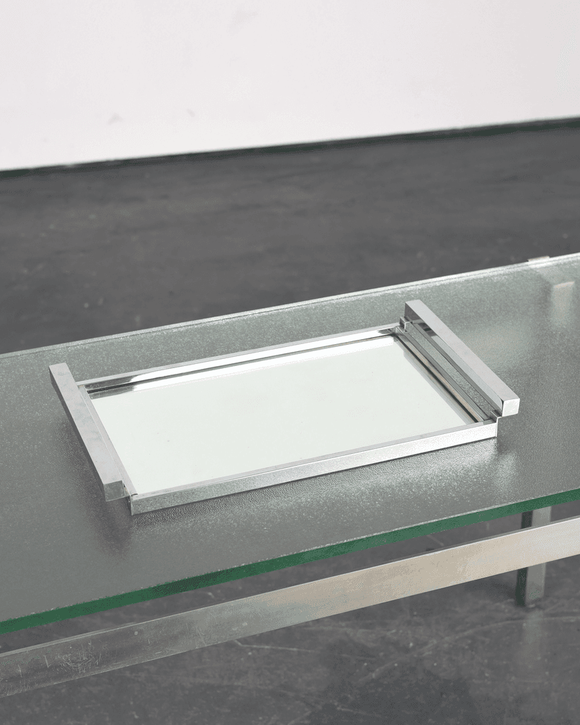 C.1940s Chrome Plated Mirrored Tray