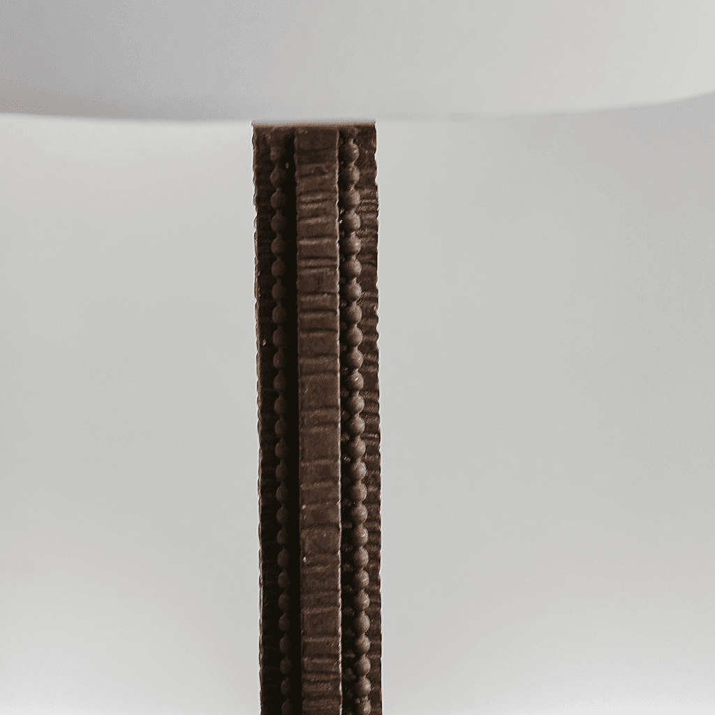 French Forged Iron Table Lamp