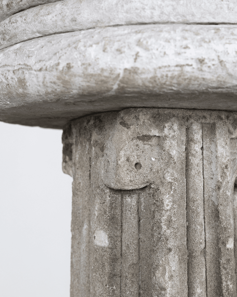 French Early 18th C. Stone Font