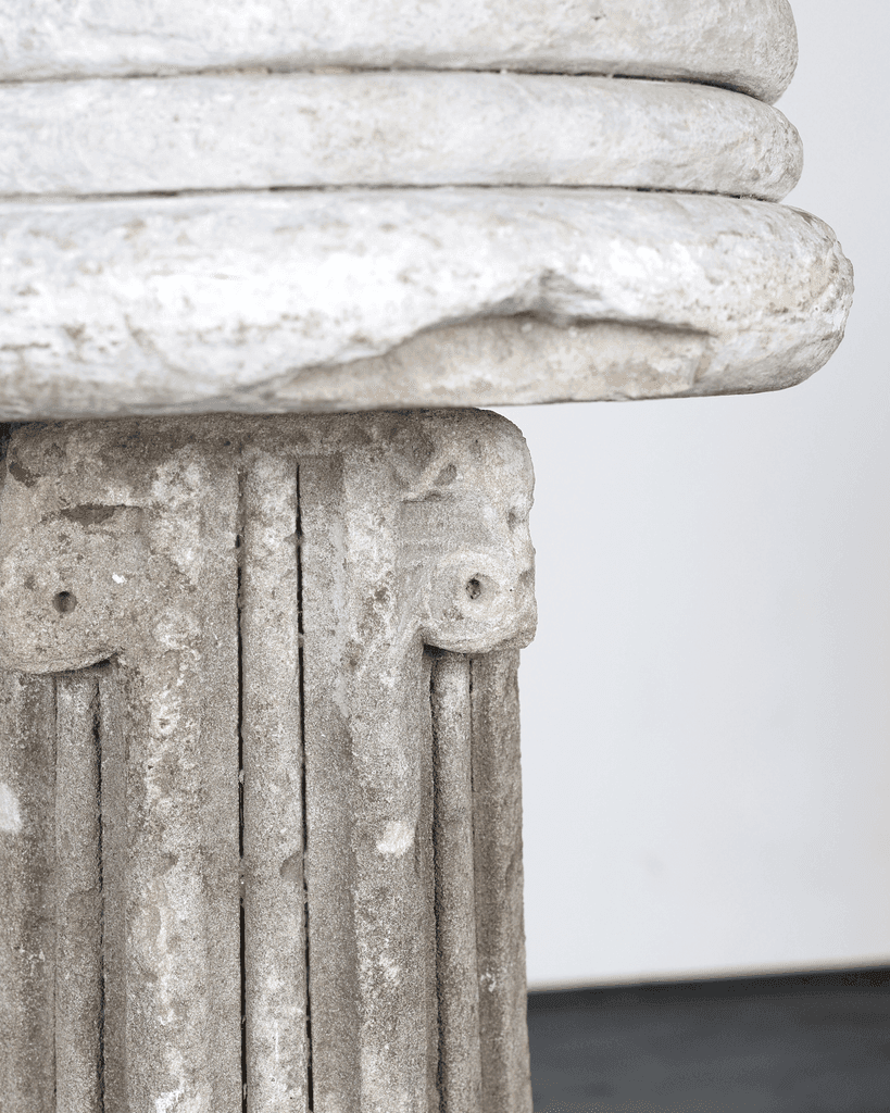 French Early 18th C. Stone Font