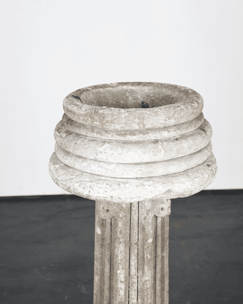 French Early 18th C. Stone Font