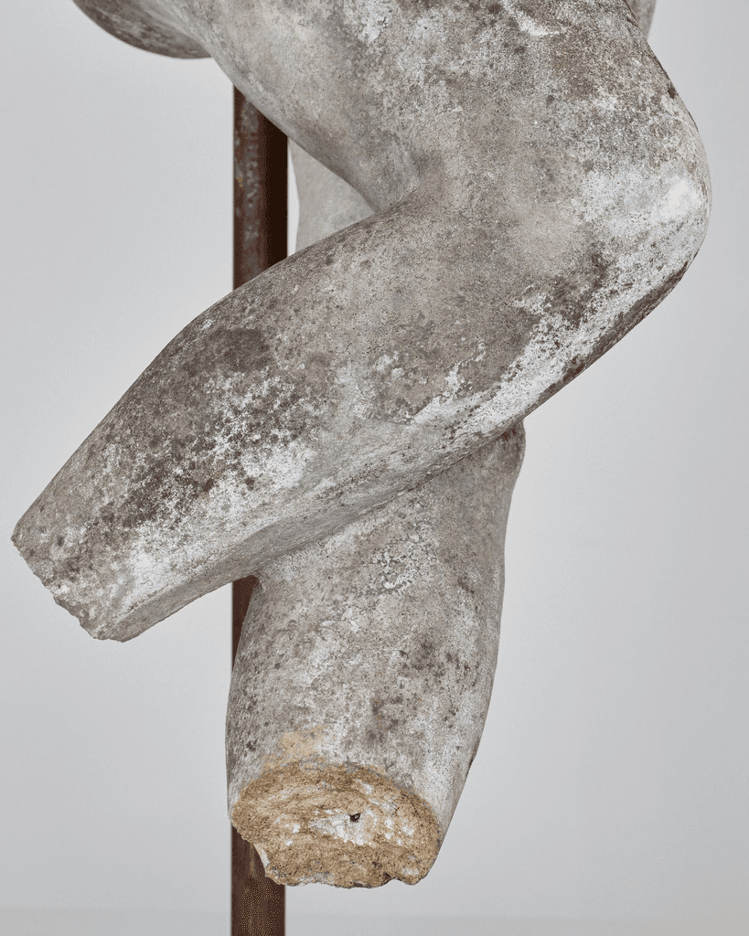 Incredible Catalan Life Size Stone Female Torso With Provenance