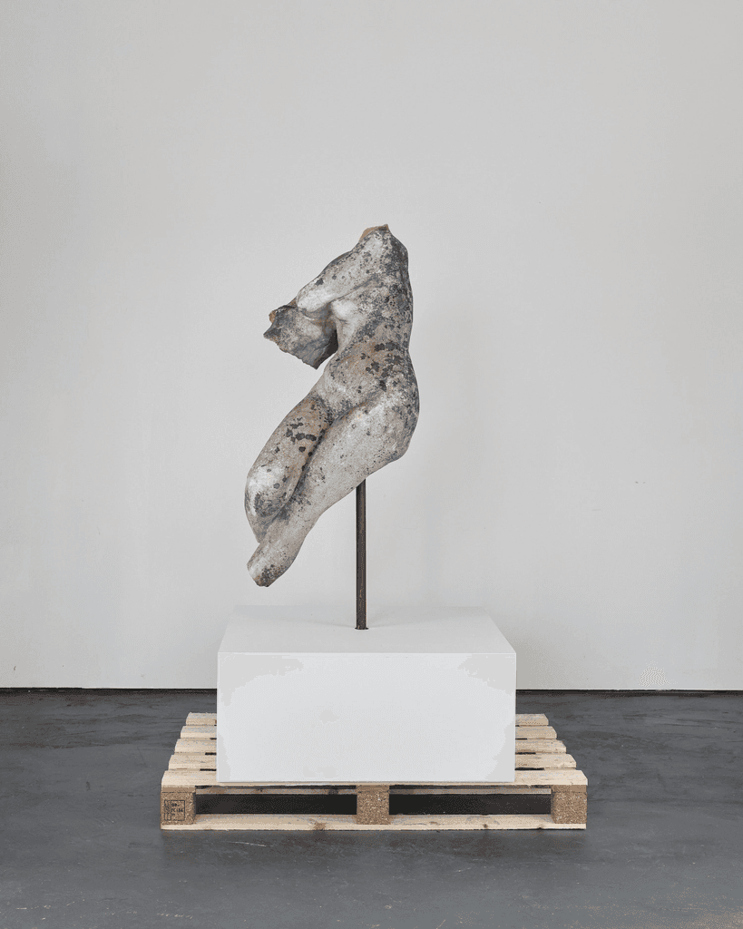 Incredible Catalan Life Size Stone Female Torso With Provenance