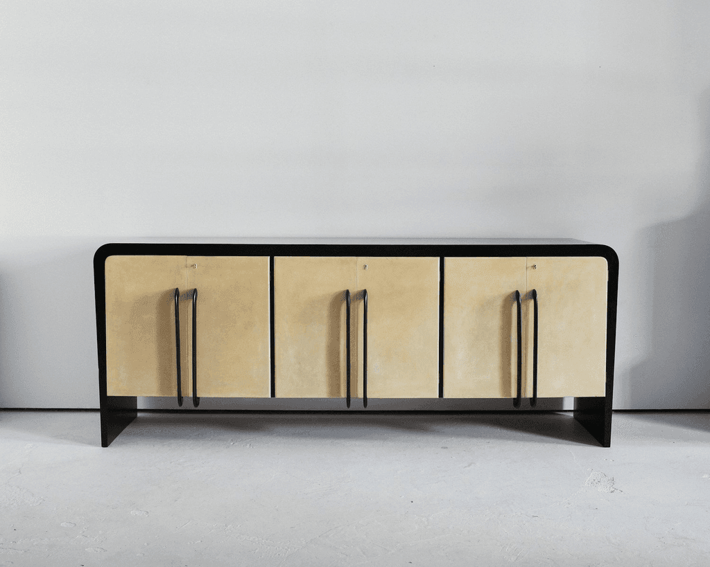 Large Italian Deco/Modernist Vellum Sideboard