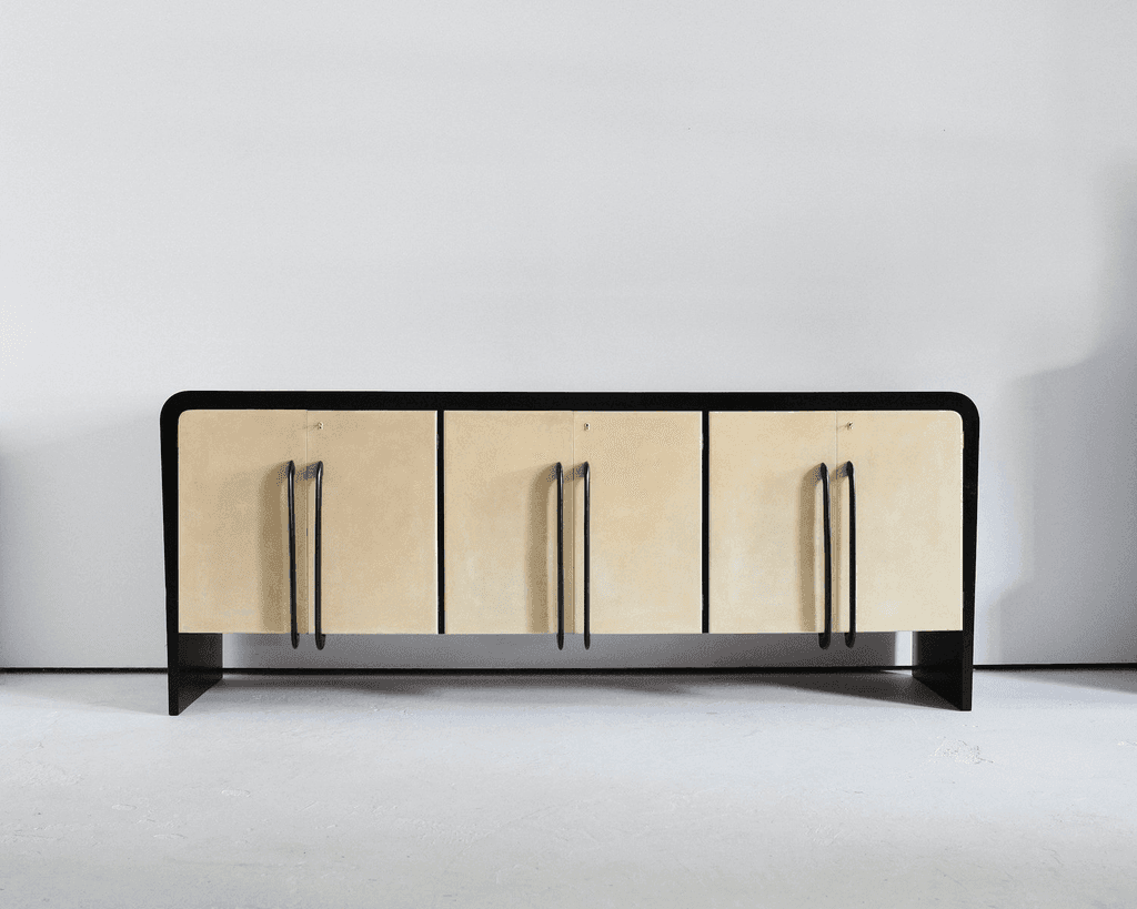Large Italian Deco/Modernist Vellum Sideboard