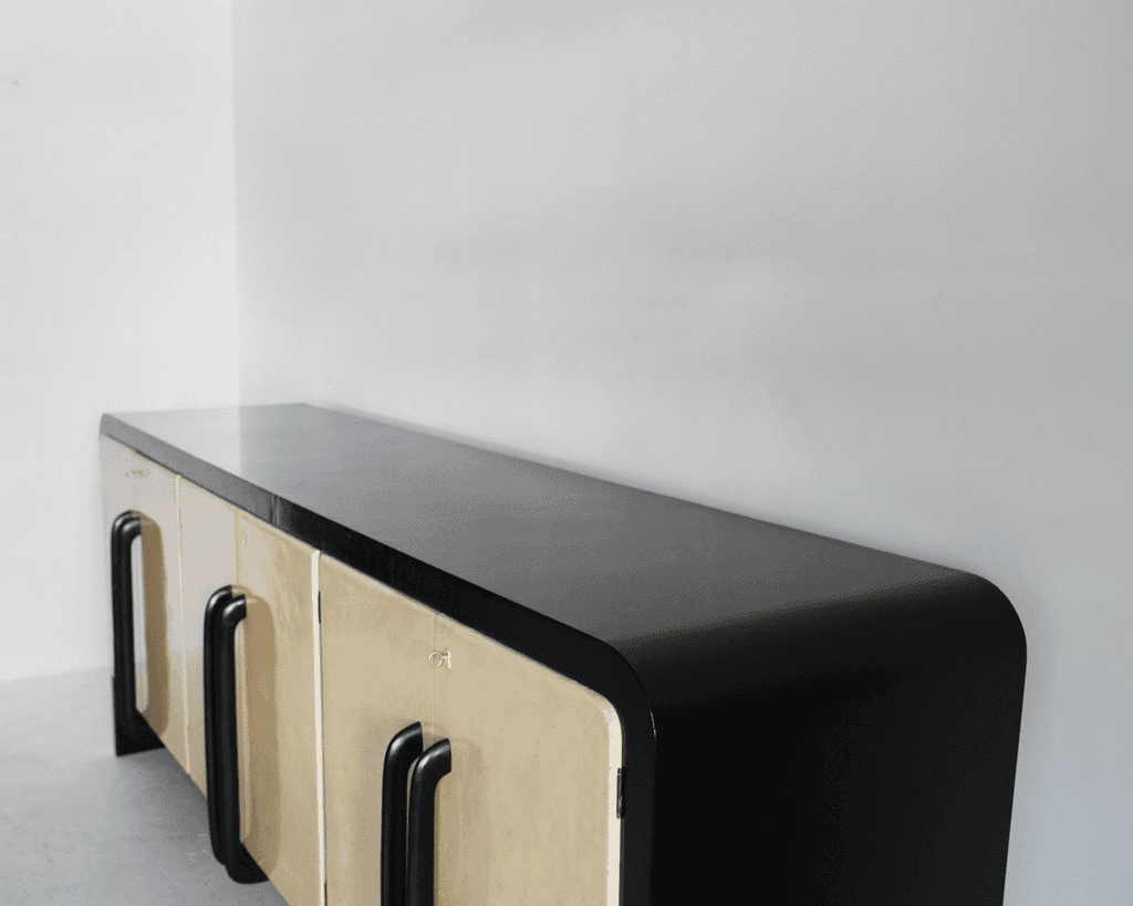 Large Italian Deco/Modernist Vellum Sideboard