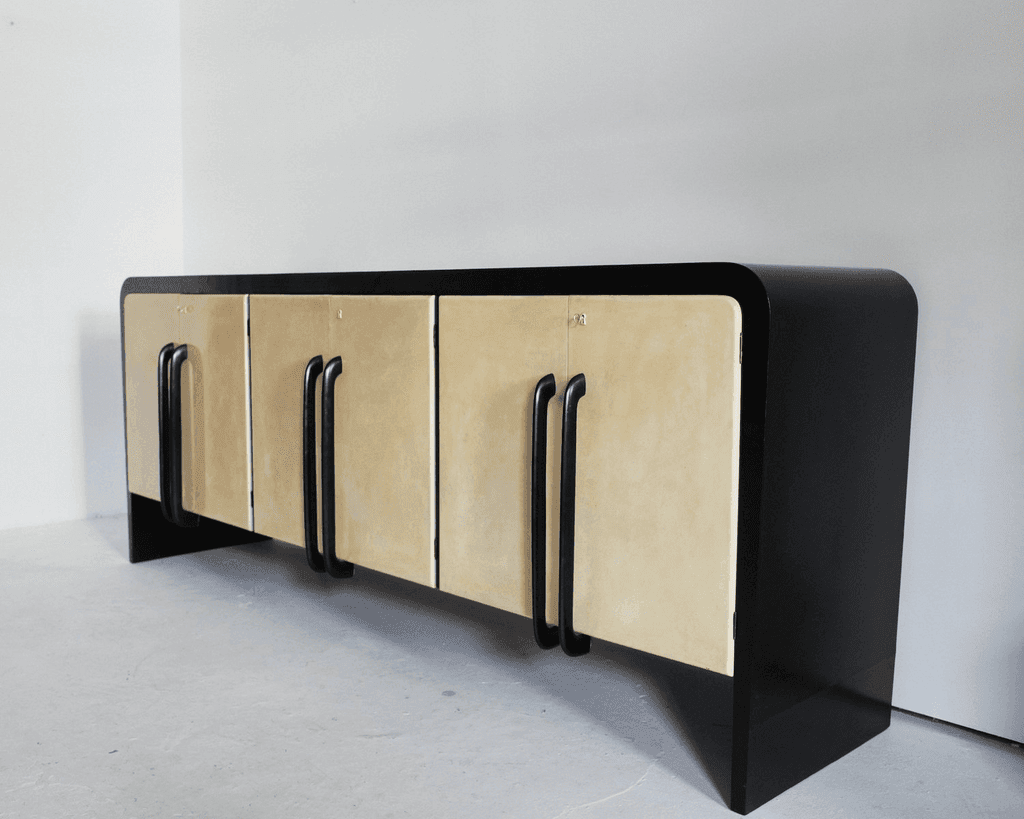 Large Italian Deco/Modernist Vellum Sideboard