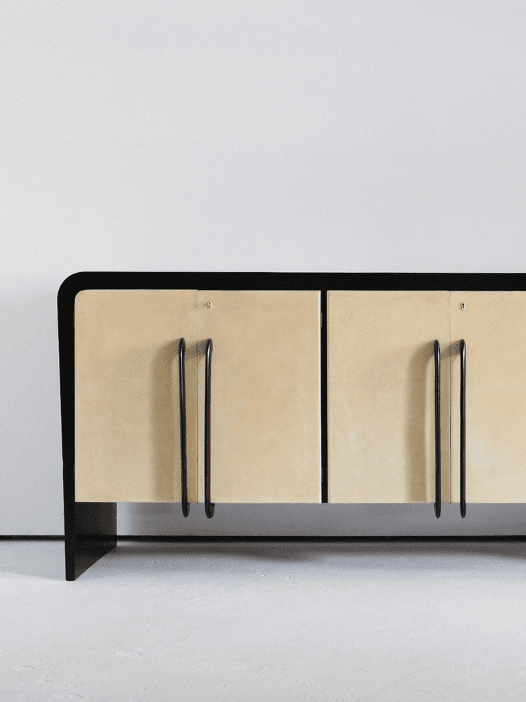 Large Italian Deco/Modernist Vellum Sideboard