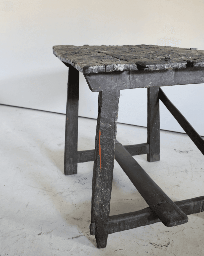 19Th C. Catalan Artist Table