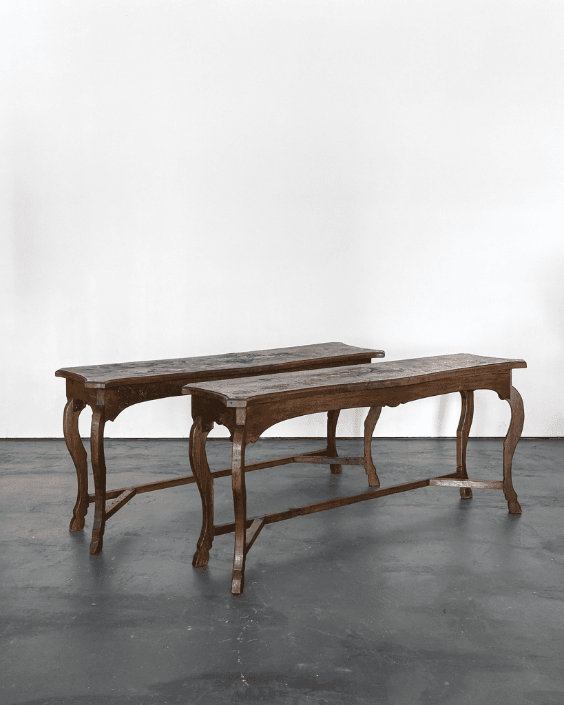 XL Pair Of 19th C. Navarran Console Tables
