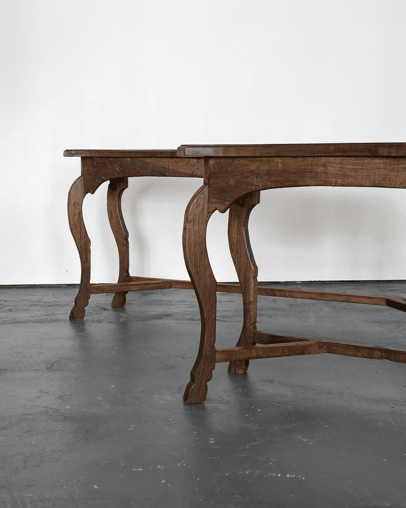 XL Pair Of 19th C. Navarran Console Tables