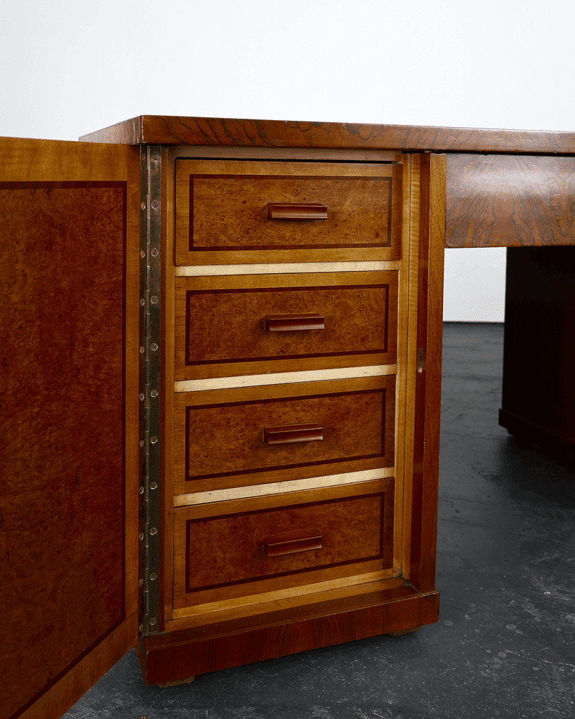 C.1930s Czech Deco Pedestal Desk