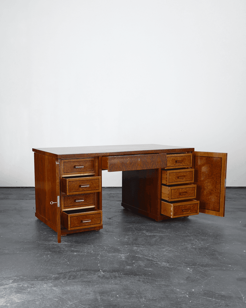 C.1930s Czech Deco Pedestal Desk