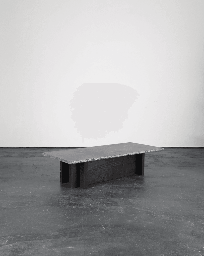 Primitive Spanish Stone & Chestnut Coffee Table