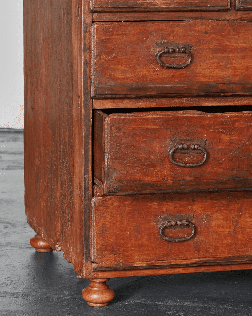 Primitive 17th C. Spanish Chest Of Drawers