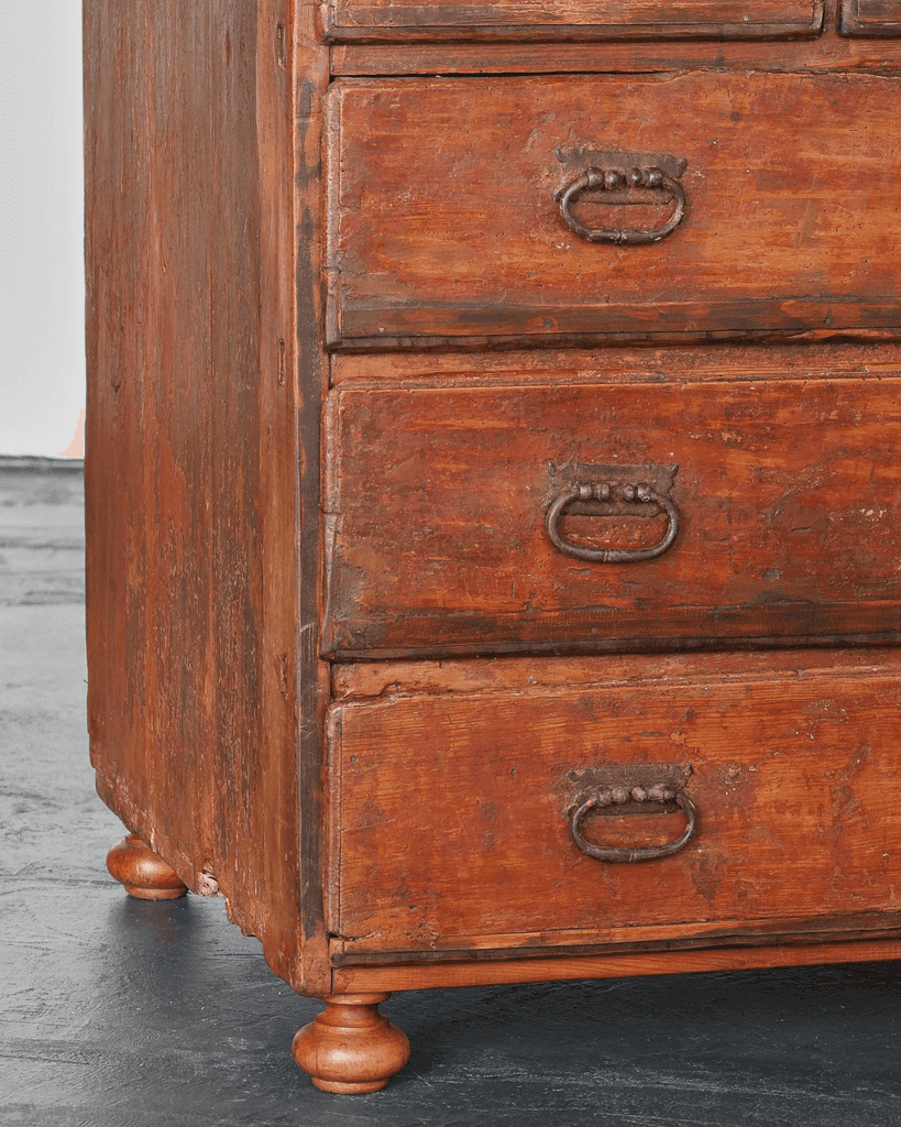 Primitive 17th C. Spanish Chest Of Drawers