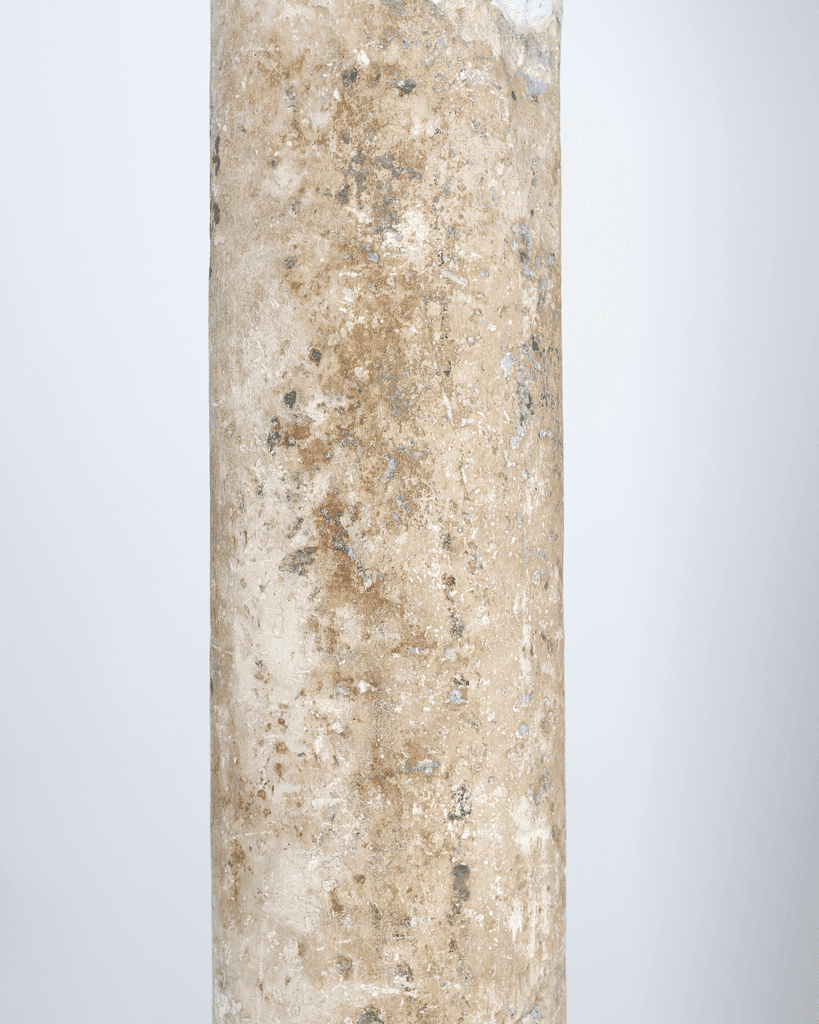 Incredible XL Late Medieval Carved Pedra de Ançã Portugese Column