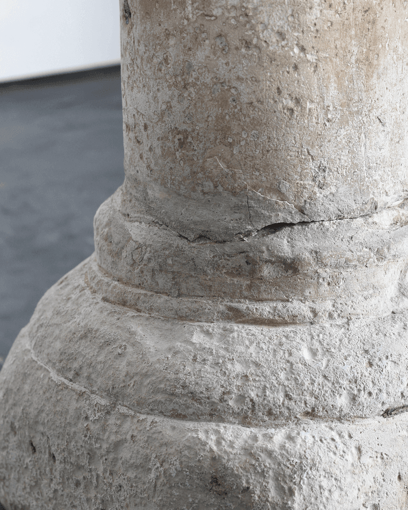 Incredible XL Late Medieval Carved Pedra de Ançã Portugese Column