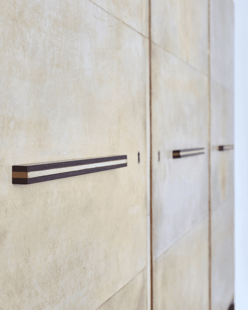 Exceptional Italian Modernist C.1940s Vellum Wardrobe