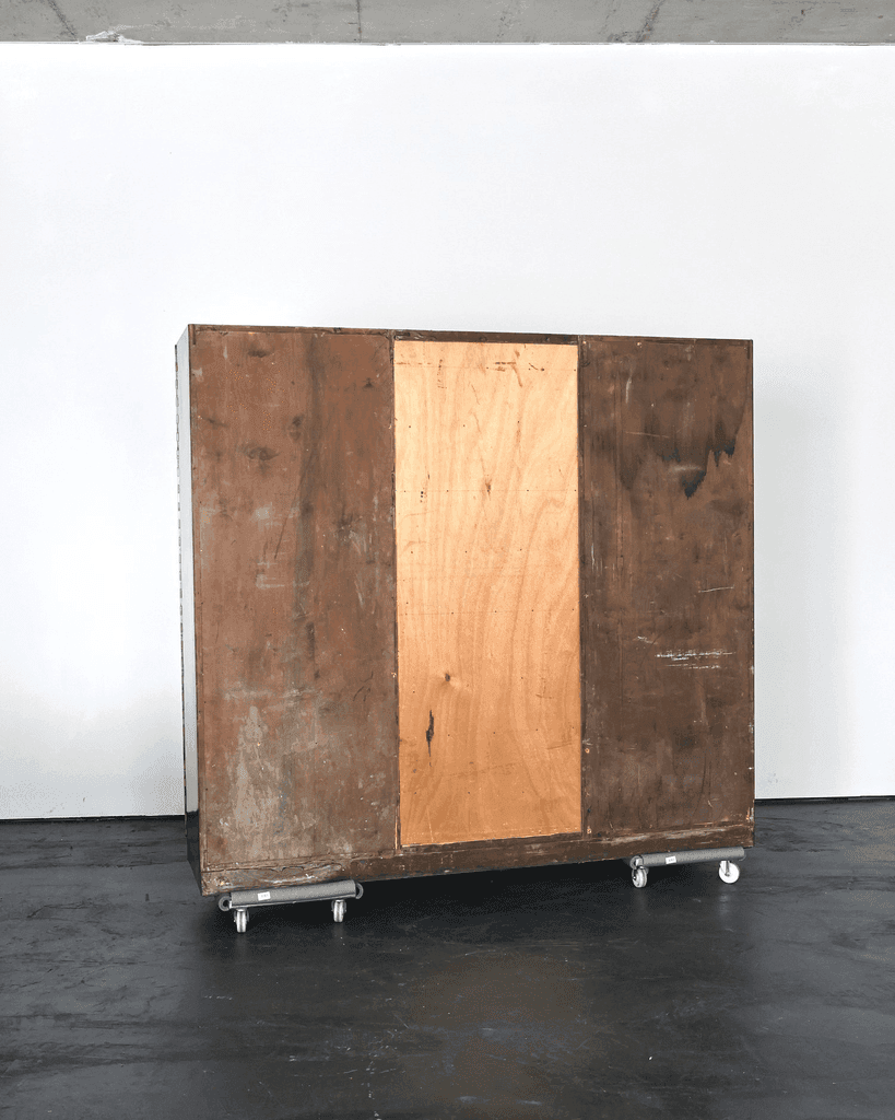 Exceptional Italian Modernist C.1940s Vellum Wardrobe