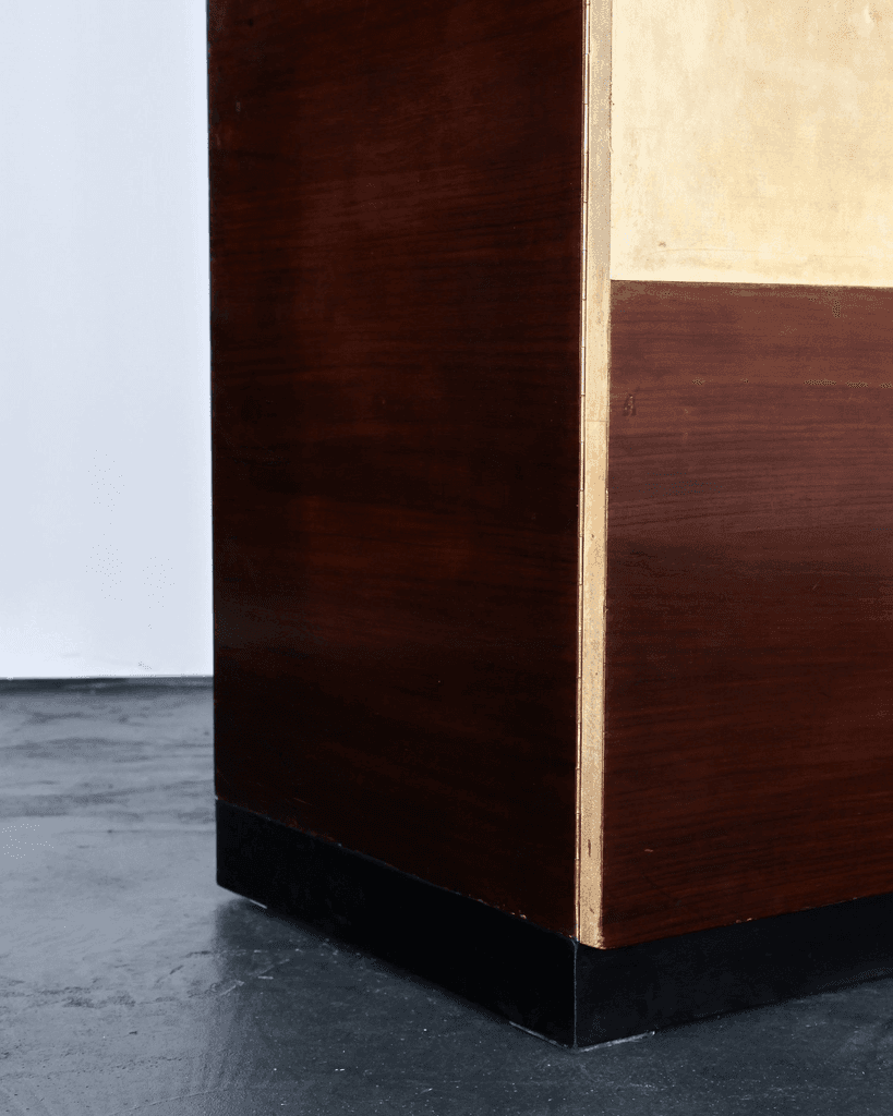 Exceptional Italian Modernist C.1940s Vellum Wardrobe