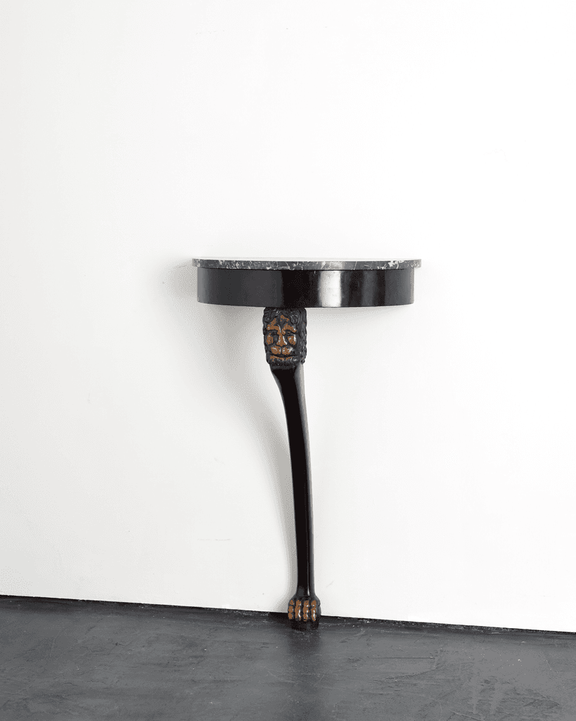 Exceptional Early 19th C. French Demi Lune Console
