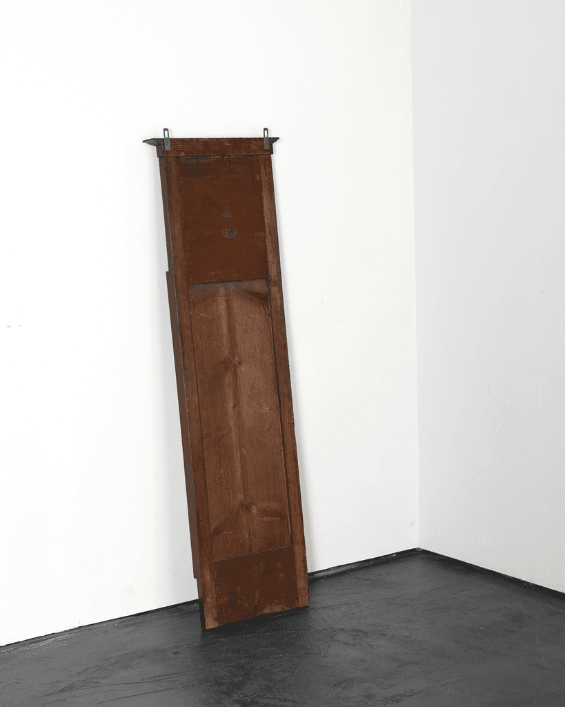 Slim walnut French Empire Mirror