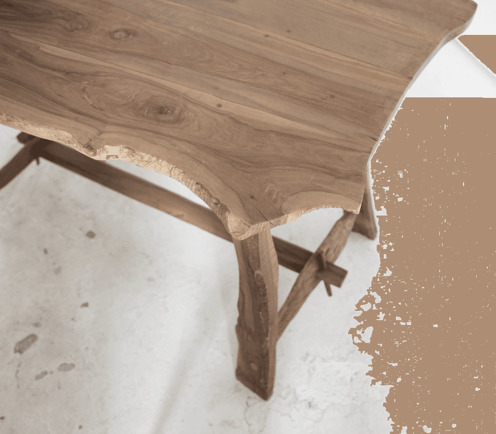 Primitivist Mallorcan Olive Wood Table