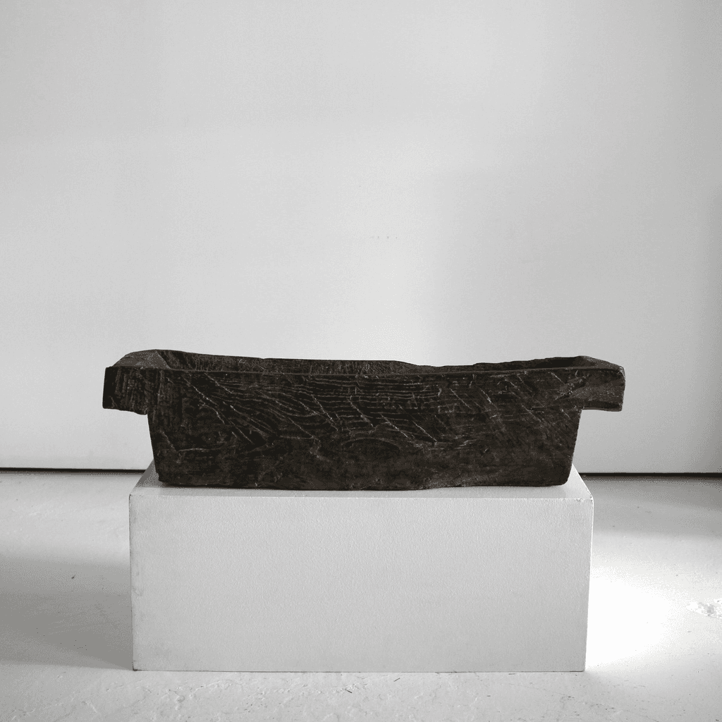 Primitive 19Th C. Spanish Dug-Out Planter