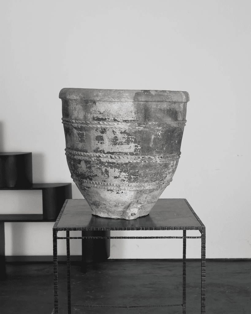 A Large Early 19th C. Black Catalan Cosi Pot